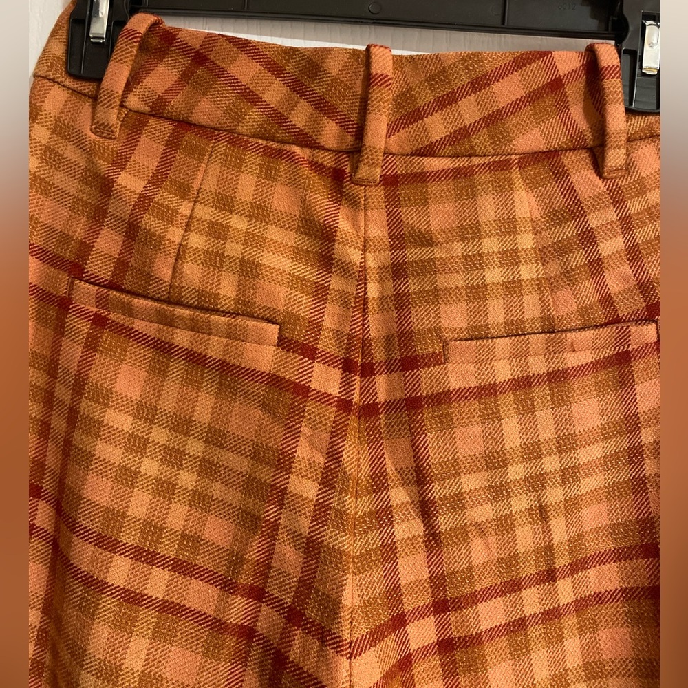 Aritzia Wilfred High Waisted Wool Blend Plaid Carnaby Carrot Ankle Pants Size 0 - Picture 10 of 14